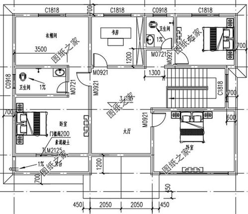 8米(含屋顶); 设计功能: 占地面积:12.54m*12.4m,150平方米左右