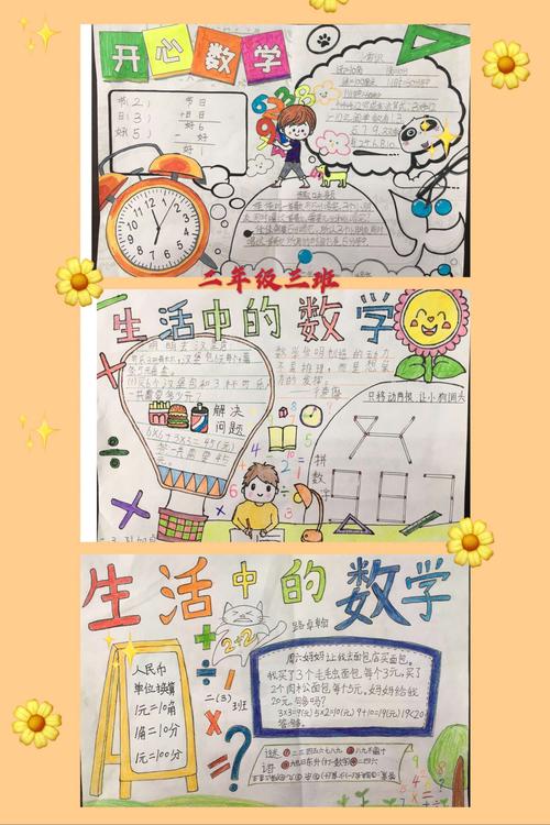 收获满满——记陕科大强华学校小学部举办"生活中的数学"手抄报活动