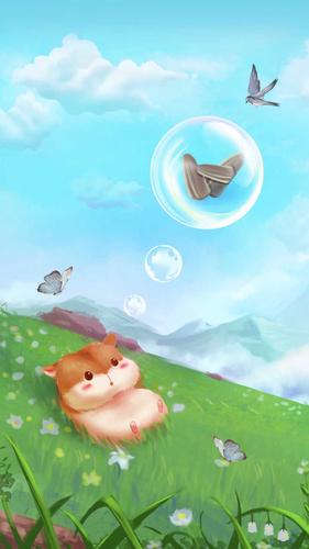 有木有小仓鼠的壁纸或者图片鸭?