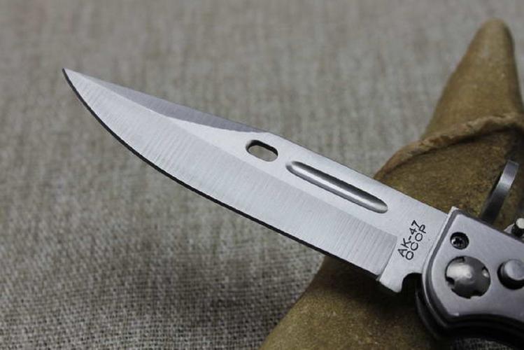 ak-47枪刺弹簧折刀(三件套大中小)军刀军用折刀 户外随身刀具 野营