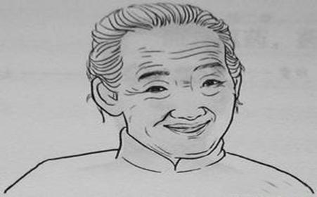 老人皱纹简笔画