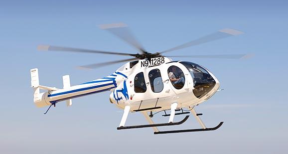 凌音飞机:麦道md600n无尾桨直升机