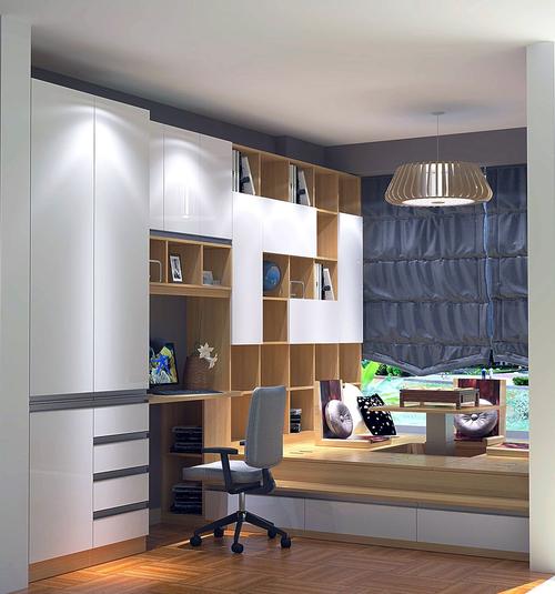 女儿房间榻榻米拼接色现代风格装修效果图