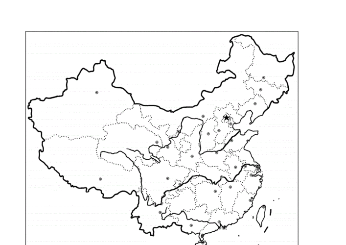 中国行政区划空白图.docx 11页