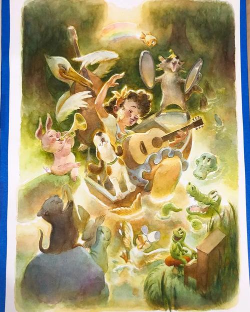 不一样的彩铅画,梦幻般的童话世界