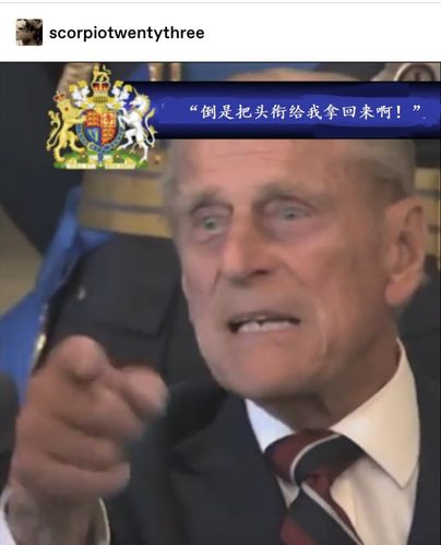 菲利普亲王终于出院后,就开始了肆无忌惮地玩起了老亲王本人的表情包!