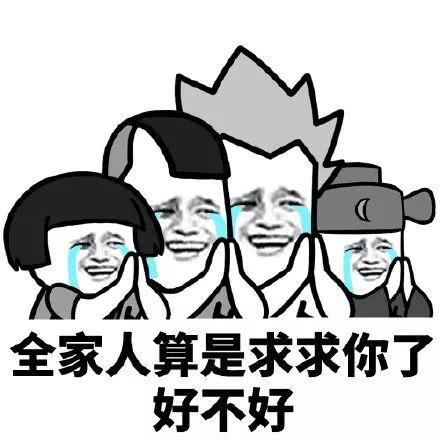 搞笑儿子你看 全家人都求你了表情包,全家人算是求求你了 好不好