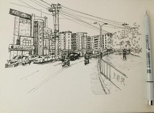 街景|纯艺术|速写|无物之阵 - 原创作品 - 站酷