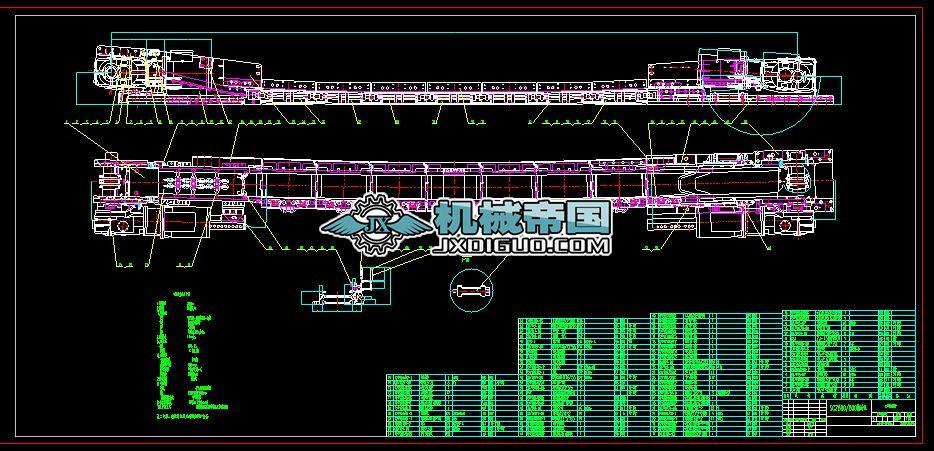sgz880-880刮板输送机总装配图