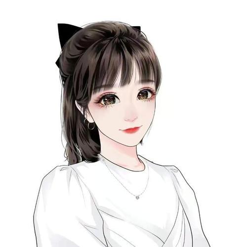 给你的微信头像换个新的吧气质女生手绘动漫头像真好看