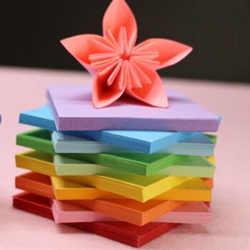 荟伊 千纸鹤折纸 520张正方形折纸亮色樱花爱心折纸手工许愿纸儿童