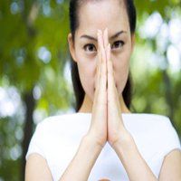 女生双手合十头像_微信头像图片大全