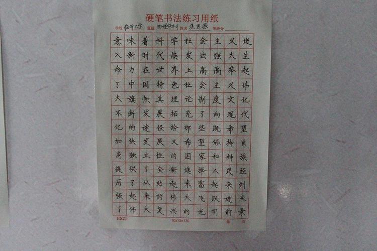 阐书法精神,传中华文明—我院举办硬笔书法比赛