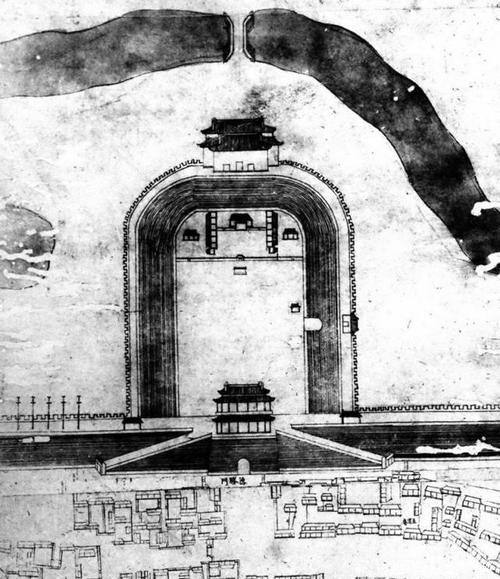 老照片,清末民初的德胜门,历史的承载者