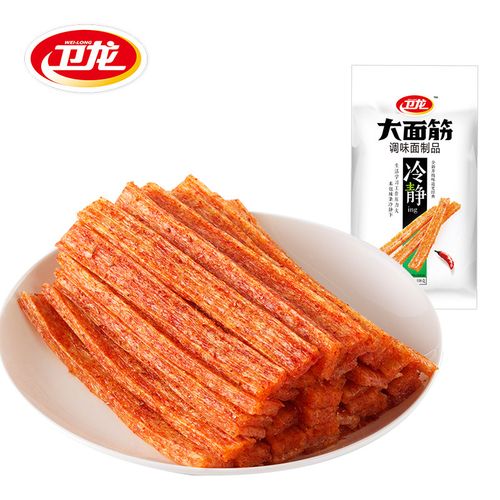 满减【卫龙旗舰店】大面筋106g卫龙辣条零食麻辣辣片小吃特产