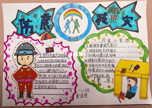 一年级 防震减灾手抄报_手抄报_合肥攻略_教育_小学