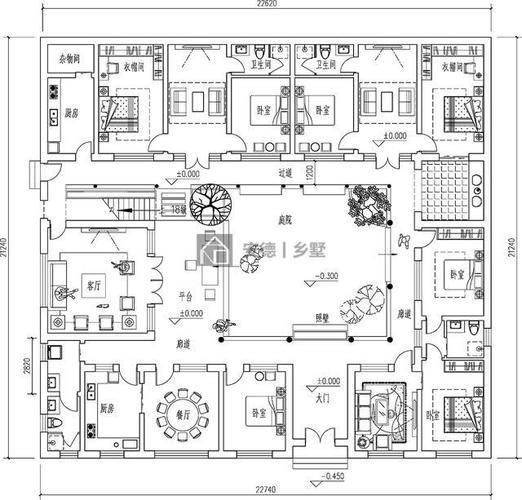 北京密云刘家四合院建筑尺寸226212m土建造价49万