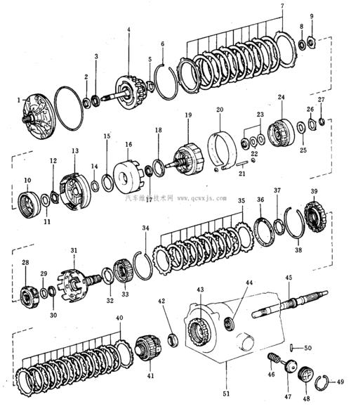 a341e和a342e自动变速器分解(二)