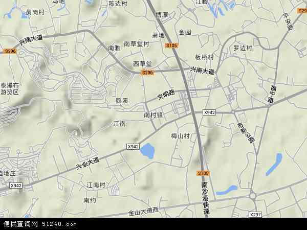 南村镇地图 - 南村镇卫星地图 - 南村镇高清航拍地图