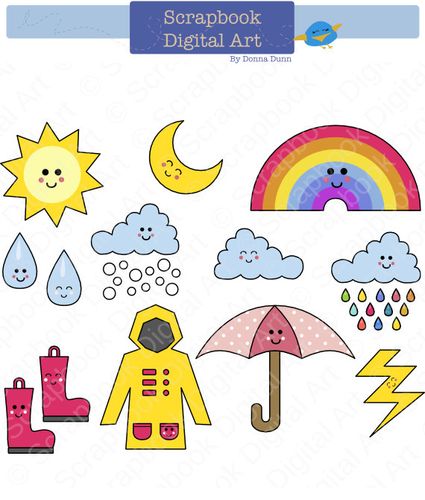happy rainy day clip art