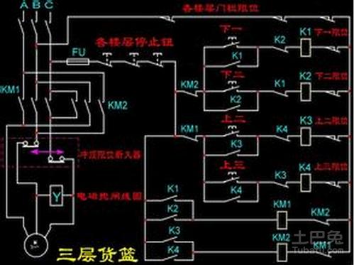 升降货梯电路图是怎样的