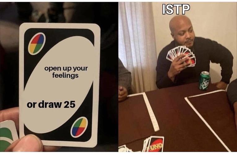 我要以发一些mbti meme来证明istp没有那么懒!(或者是