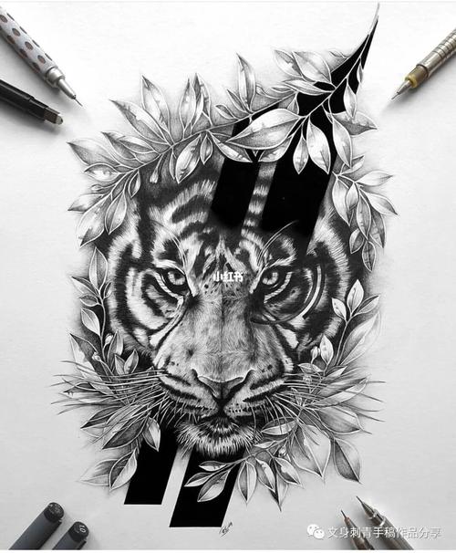 欧美写实纹身手稿_纹身_南昌佛手刺青_美妆_彩妆
