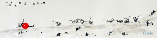 刘成奎四尺对开花鸟画蚂蚁《行大运》