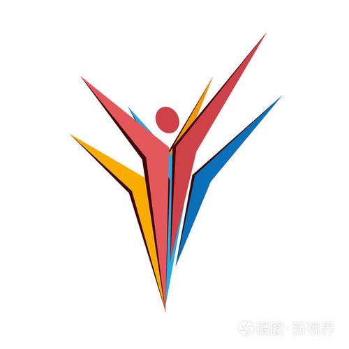舞蹈工作室 logo 设计矢量模板