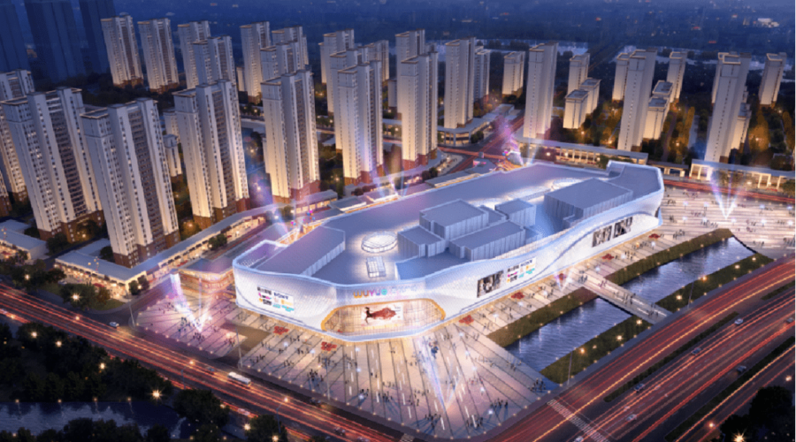 淮河吾悦广场,位于安徽省阜阳市颍上县迎宾大道与四维路交汇处,建筑