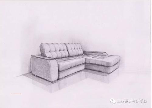 沙发设计手稿和效果图