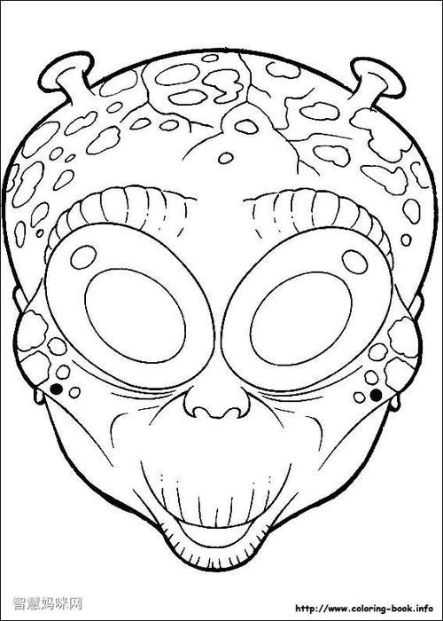 万圣节面具简笔画8