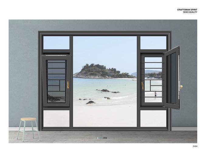 120内外隐框断桥平开窗