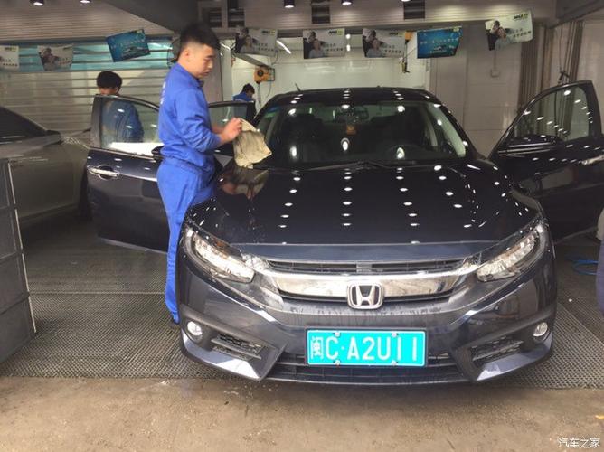 魅力古城泉州思域暗金蓝提车