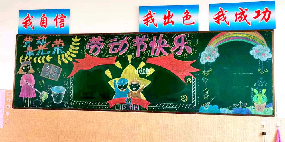 劳动节板报_黑板报_五一黑板报_文化_绘画