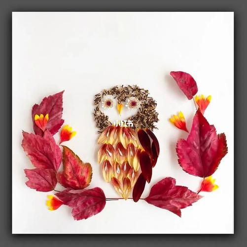 用大自然的植物拼出一幅幅超美的作品_绘画_手工制作