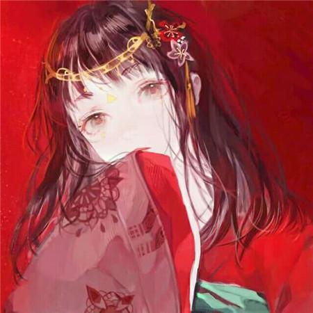 红色眼泪图片唯美图片女生头像