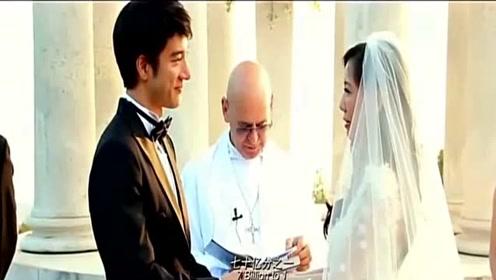 王力宏演唱会播放结婚时的视频,令人羡慕的爱情,满满的幸福!