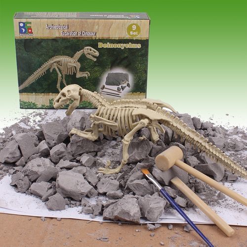 恐龙化石考古挖掘玩具儿童diy手工手工制制作其他手工制作