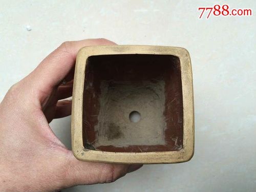 八十年代刻花卉小签筒宜兴紫砂花盆菖蒲盆_价格80元_第5张_7788收藏