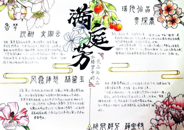 红楼梦读后感手抄报图片