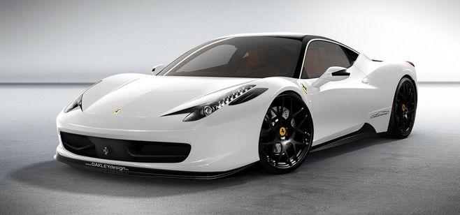 白色法拉利跑车电脑桌面壁纸