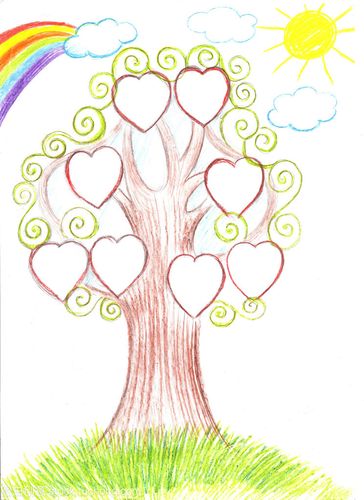 英语家庭树的画法_画英语家庭树