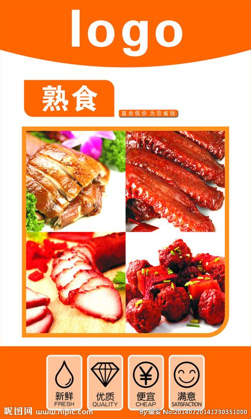 熟食形象画设计图__展板模板_广告设计_设计图库_昵图