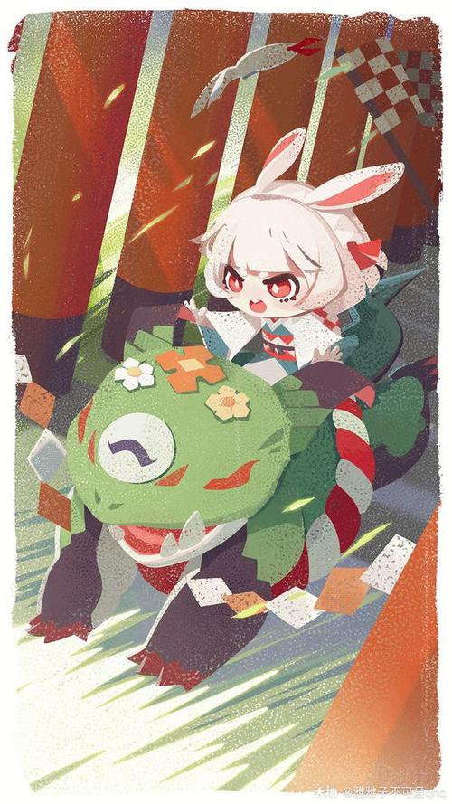 阿巴阿巴阿巴山兔好可爱_来自网易大神阴阳师:妖怪屋圈子_雅雅子不