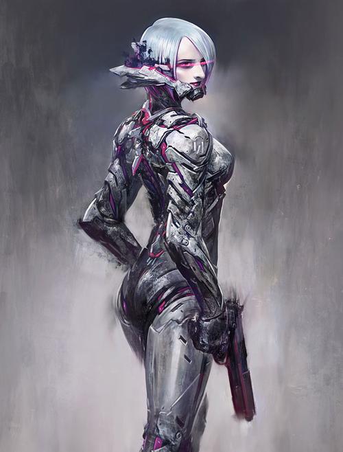 这个近未来世界总是能令人产生无限遐想,那么当妹子们搭配上赛博朋克