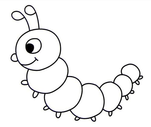 毛毛虫简笔画:毛毛虫简笔画图片