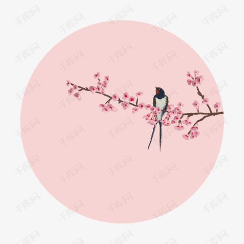 清明节站在枝头上的燕子