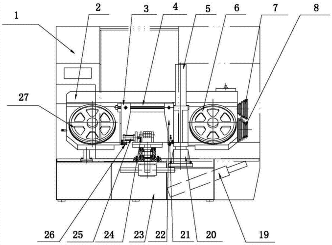 cn203409357u_一种连杆锯切锯床有效