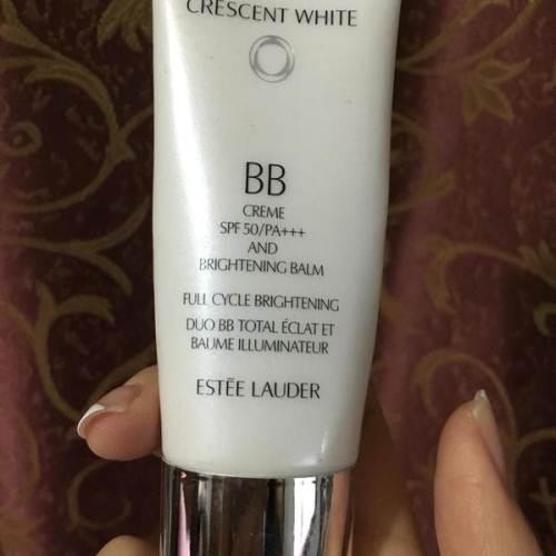雅诗兰黛crescent white晶透沁白防晒bb霜